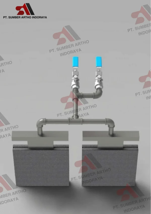 Instalasi burner industri
