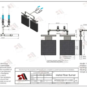 Instalasi burner industri
